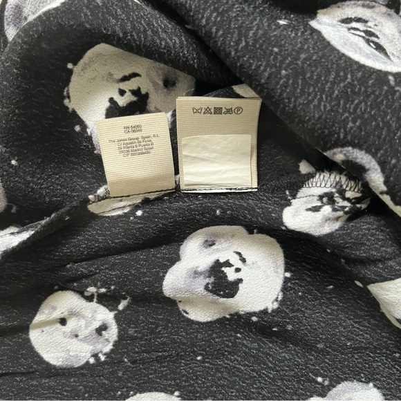 RACHEL RACHEL ROY BLACK AND WHITE PRINTED TRAPEZE TOP L - Picture 8 of 8